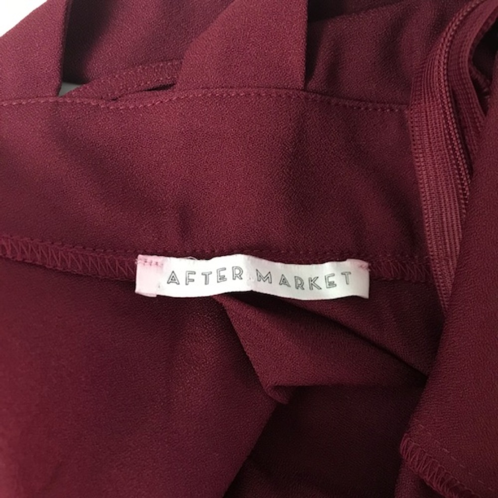 After Market Burgundy Open Back Dress, NWT - Picture 5 of 5
